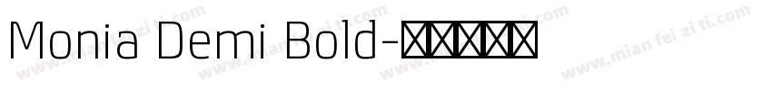 Monia Demi Bold字体转换